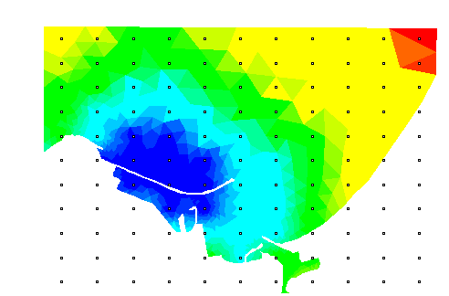 Mesh with Data calculated in Interpolate Mode
