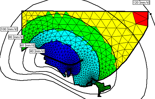 Mesh with Data calculated in Nearest Mode