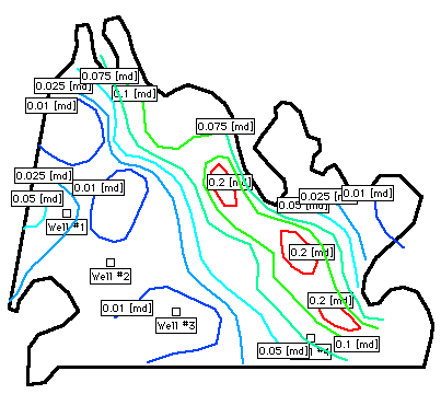 Domain Outline and Information Contours image