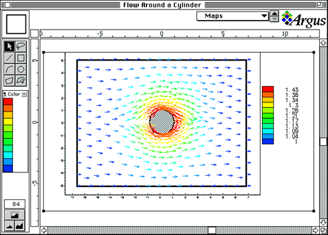 A Sample Screen demonstrating a Vector Diagram