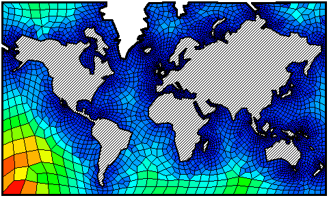 A Quadrilateral Mesh of the World's Map